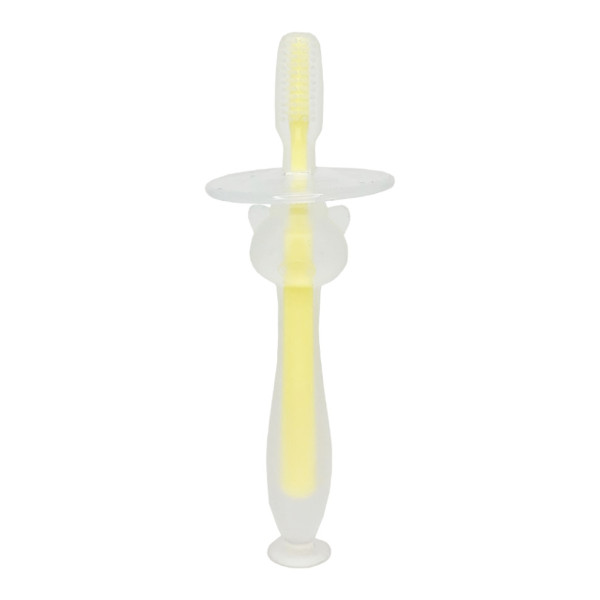 Силіконова зубна щітка Mumlove MGZ-0707(Yellow) з обмежувачем (MGZ-0707(Yellow))