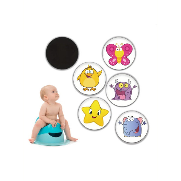 Наклейки для привчання дитини до горщика "Казкові" MGZ-0722, 5 штук (MGZ-0722)