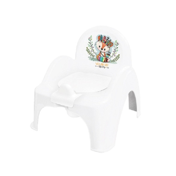 Горщик - стільчик "Дикий захід: Лисичка" Tega Baby DZ-007-103-LISEK білий (DZ-007-103-LISEK)