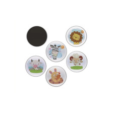 Наклейки для привчання дитини до горщика "Тварини" MGZ-0721, 5 штук (MGZ-0721)
