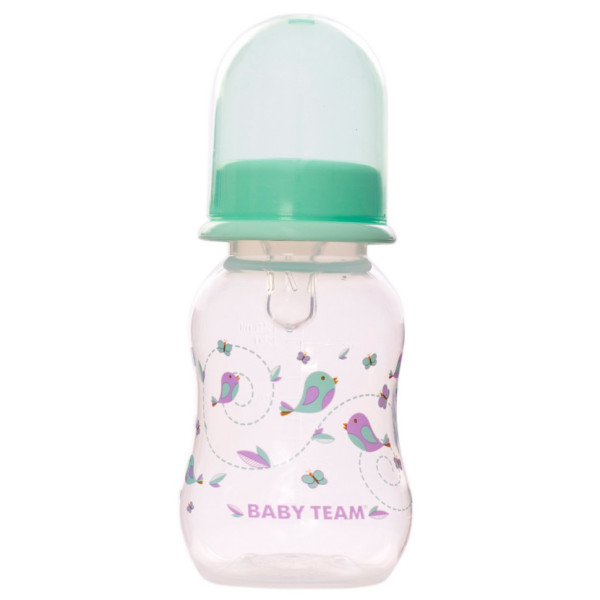 Пляшечка для годування з силіконовою соскою 1111_м'ятний 125 мл (1111_м'ятний)
