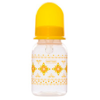 Пляшечка для годування з силіконовою соскою 1400_жовтий 125 мл (1400_жовтий)