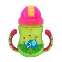 Поїльник дитячий з трубочкою Неон MGZ-0300(Lime) 270 мл (MGZ-0300(Lime))