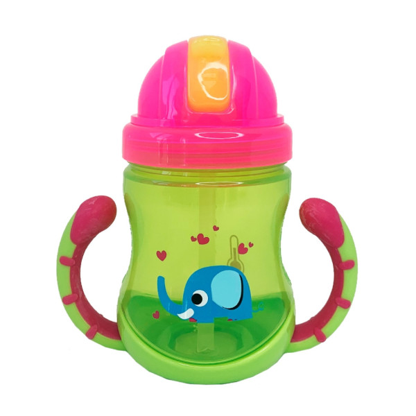 Поїльник дитячий з трубочкою Неон MGZ-0300(Lime) 270 мл (MGZ-0300(Lime))