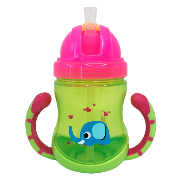 Поїльник дитячий з трубочкою Неон MGZ-0300(Lime) 270 мл (MGZ-0300(Lime))