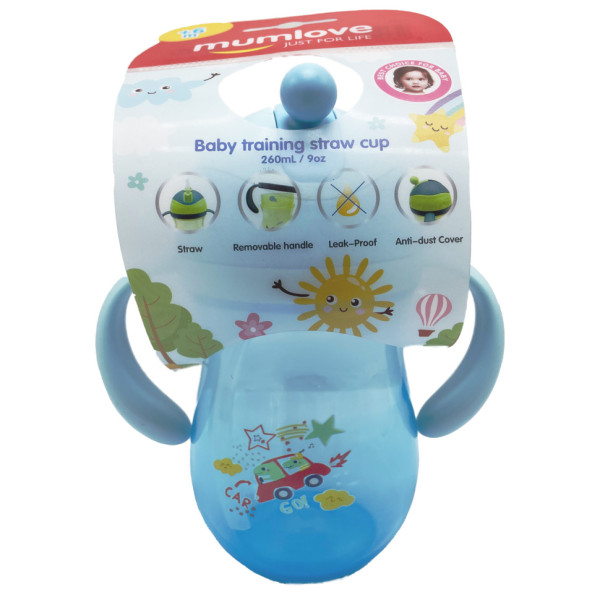 Поїльник з трубочкою MGZ-0312(Blue) 260 мл (MGZ-0312(Blue))