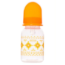 Пляшечка для годування з силіконовою соскою 1400_помаранчевий 125 мл (1400_помаранчевий)