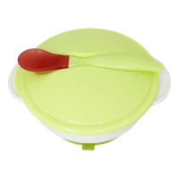 Тарілка на присосці з термоложкою та кришкою MGZ-0101(Green) 250 мл (MGZ-0101(Green))