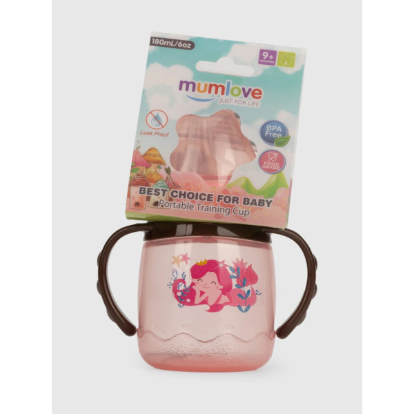 Поїльник з силіконовим носиком MGZ-0314(Pink) 180 мл (MGZ-0314(Pink))