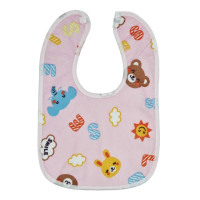 Дитячий слинявчик тканинний MGZ-0600(Pink) на кнопці (MGZ-0600(Pink))