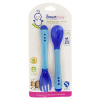 Дитячий набір Ложка+вилка "Хамелеон" MGZ-0104(Blue) (MGZ-0104(Blue))