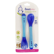 Дитячий набір Ложка+вилка "Хамелеон" MGZ-0104(Blue) (MGZ-0104(Blue))