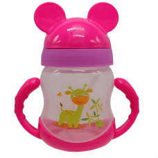 Поїльник із силіконовим носиком "Міккі" MGZ-0325(Crimson) 250 мл (MGZ-0325(Crismon))
