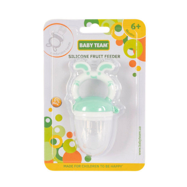 Ніблер для прикорму немовлят Фрут Фідер 6203_бірюзовий, харчовий силікон (6203_бірюзовий)