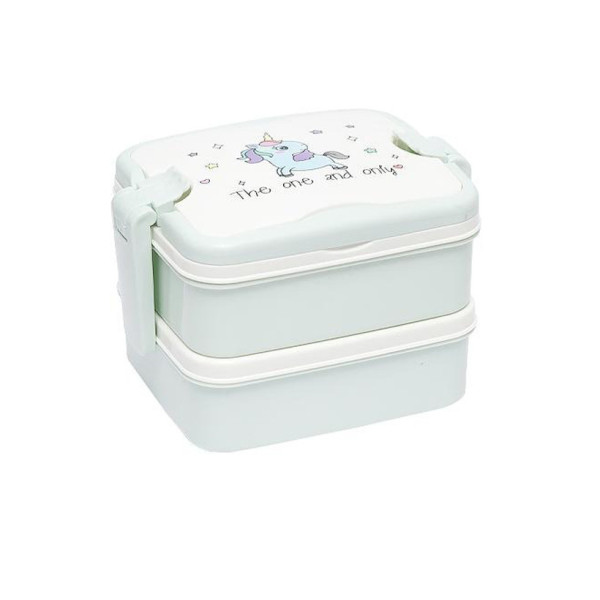 Контейнер для їжі подвійний "The one and only" 6301(Turquoise)  (6301(Turquoise))