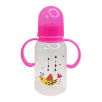 Пляшечка для годування з ручками MGZ-0205(Pink) 150 мл (MGZ-0205(Pink))