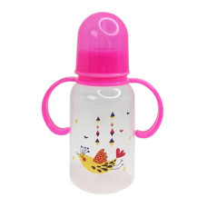 Пляшечка для годування з ручками MGZ-0205(Pink) 150 мл (MGZ-0205(Pink))
