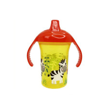 Пляшечка пластикова з ручками "Зебра" MGZ-0323(Yellow) 250 мл (MGZ-0323(Yellow))