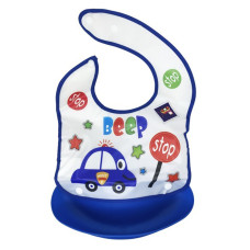 Дитячий слинявчик Трактор MGZ-0602(Deep Blue) зі знімною кишенею (MGZ-0602(Deep Blue))