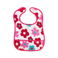 Дитячий слинявчик клейончатий MGZ-0601(Crimson) на липучці (MGZ-0601(Crimson))