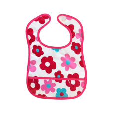 Дитячий слинявчик клейончатий MGZ-0601(Crimson) на липучці (MGZ-0601(Crimson))