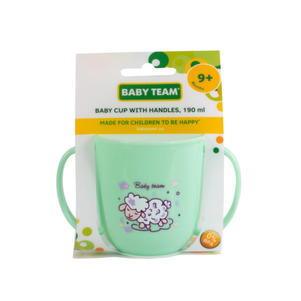 Дитяча чашка з ручками "Вівця" 6008, 190 мл (6008)