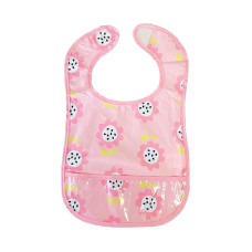 Дитячий слинявчик клейончатий MGZ-0601(Pink) на липучці (MGZ-0601(Pink))