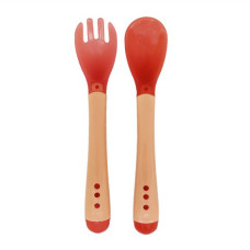 Дитячий набір Ложка+вилка "Хамелеон" MGZ-0104(Orange) (MGZ-0104(Orange))