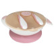 Тарілка на присосці з ложкою та виделкою MGZ-0109(Peach) 350 мл (MGZ-0109(Peach))