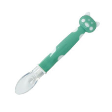 Дитяча силіконова ложка "Хрюшка" MGZ-0114(Turquoise)  (MGZ-0114(Turquoise))