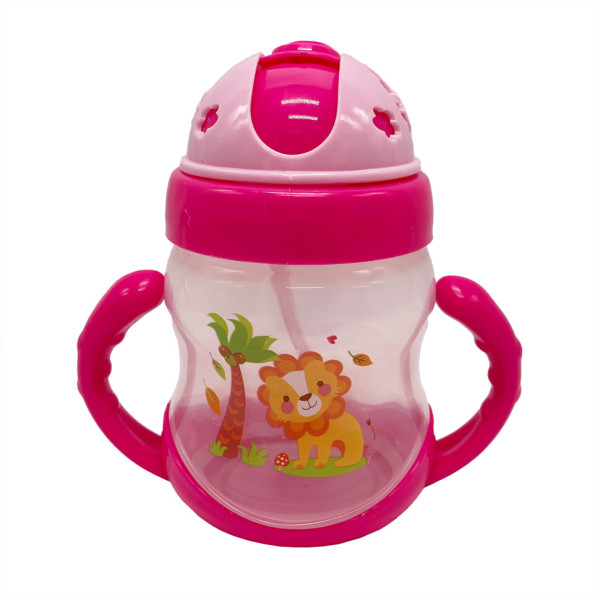 Пляшечка пластикова з ручками MGZ-0322(Pink) 250 мл (MGZ-0322(Pink))