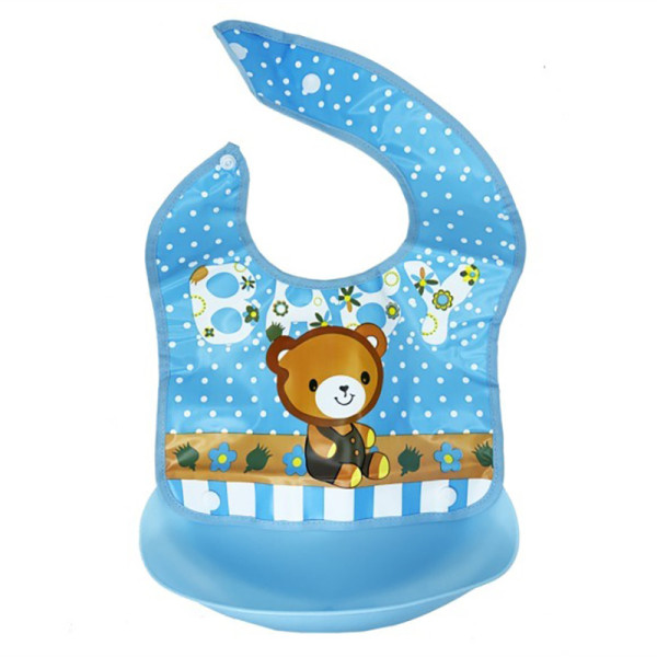 Дитячий слинявчик Трактор MGZ-0602(Blue Bear) зі знімною кишенею (MGZ-0602(Blue Bear))