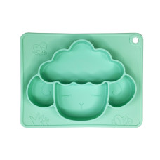 Силіконова тарілка-килимок "Баранчик" MGZ-0125(Turquoise) 18х23 см (MGZ-0125(Turquoise))