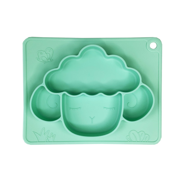 Силіконова тарілка-килимок "Баранчик" MGZ-0125(Turquoise) 18х23 см (MGZ-0125(Turquoise))