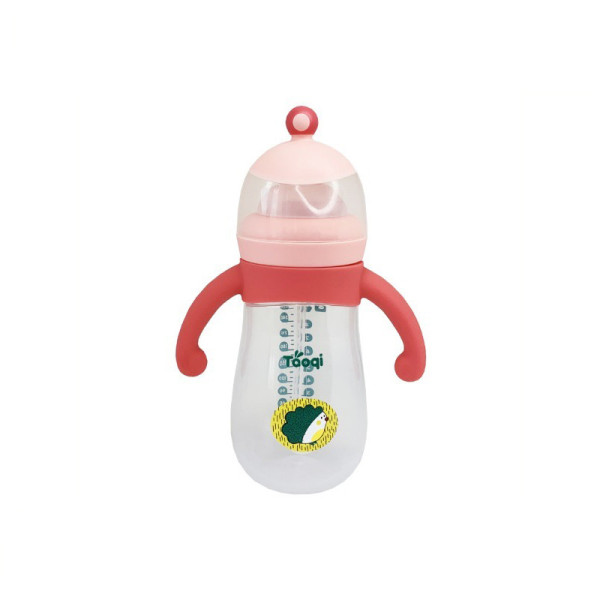 Пляшечка пластикова з силіконовими ручками MGZ-0200(Pink) 260 мл (MGZ-0200(Pink))