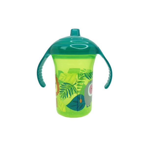 Пляшечка пластикова з ручками "Мавпа" MGZ-0323(Green) 250 мл (MGZ-0323(Green))