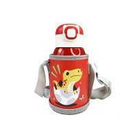 Термос-поїльник із силіконовою трубочкою Діно MGZ-0331, 500 мл                                                                       (MGZ-0331)