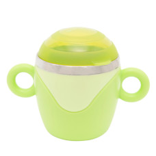 Чашка з кришкою та ручками 6091 з нержавіючої сталі (6091)