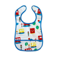 Дитячий слинявчик клейончатий MGZ-0601(Light-Blue) на липучці (MGZ-0601(Light-Blue))