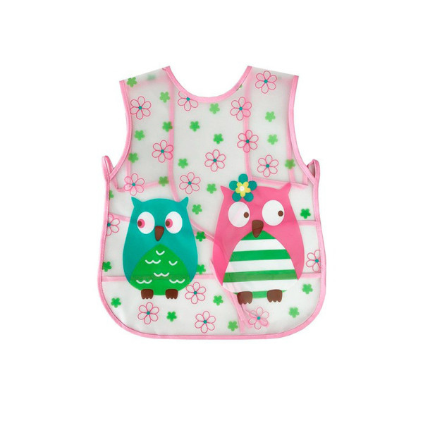 Слинявчик клейончатий на зав`язках MGZ-0607(Pink) (MGZ-0607(Pink))