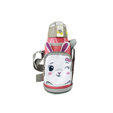 Дитячий термос-поїльник "Зайчик" MGZ-0324(Pink) з індикатором температури 550 мл (MGZ-0324(Pink))