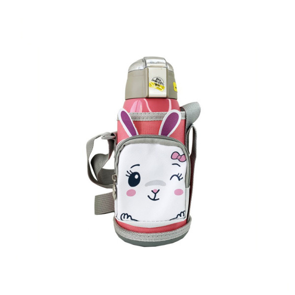 Дитячий термос-поїльник "Зайчик" MGZ-0324(Pink) з індикатором температури 550 мл (MGZ-0324(Pink))