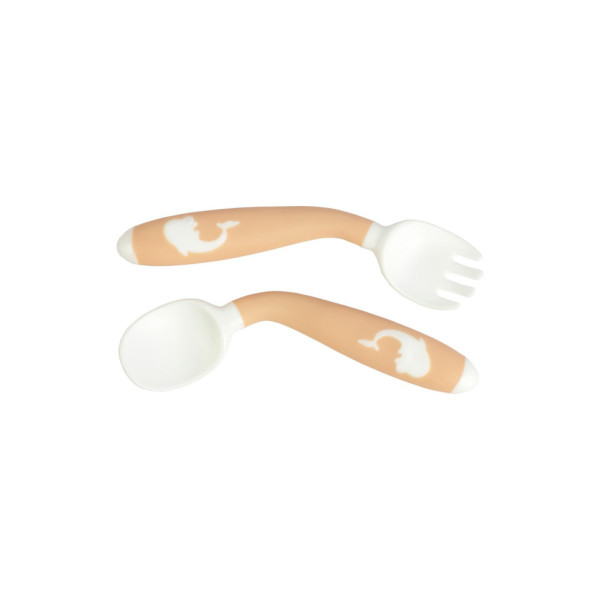 Дитячий набір для годування 6120 (виделочка та ложечка з гнучкою ручкою)                                          (6120)