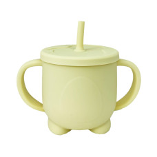 Силіконова чашка-поїлка з кришкою MGZ-0302(Yellow) 200 мл (MGZ-0302(Yellow))