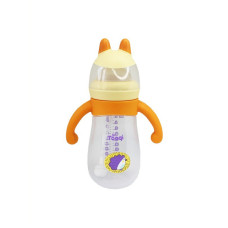 Пляшечка пластикова з силіконовими ручками MGZ-0200(Yellow) 260 мл (MGZ-0200(Yellow))