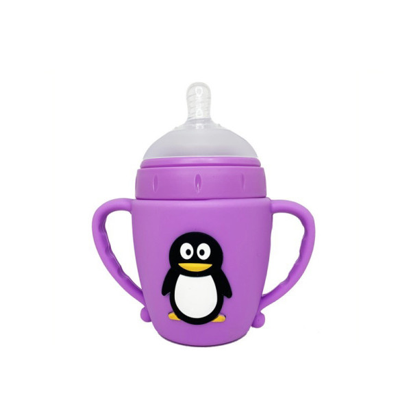 Пляшечка пластикова з ручками "Пінгвін" MGZ-0301, 180 мл  (MGZ-0301)