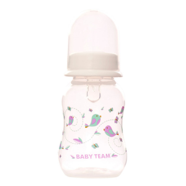Пляшечка для годування з силіконовою соскою 1111_білий 125 мл (1111_білий)