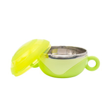 Тарілка глибока з кришкою та ручками 6092 з нержавіючої сталі  (6092)