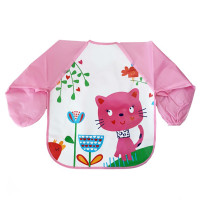 Слинявчик із рукавами "Кошеня" MGZ-0610-7 клейончастий, на зав'язках (MGZ-0610-7)