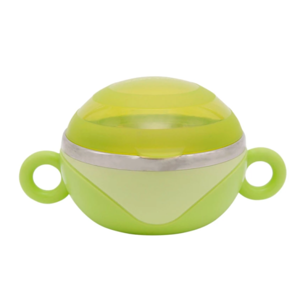 Тарілка глибока з кришкою та ручками 6092 з нержавіючої сталі  (6092)